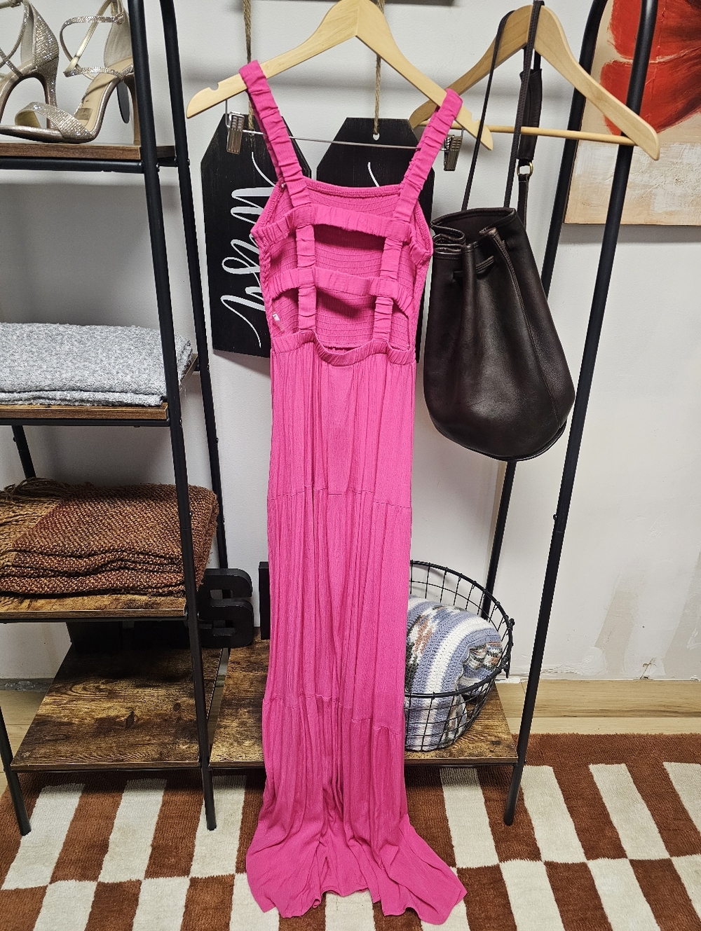 NWT Rue 21 Maxi Sundress with Ruffle Straps - Picture 2 of 6